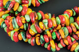 1 Strand Coral Roundel Rondelle Shell Chips Beads - Around 8mm -  Full Strand 15.5" - Wholesale pricing-9-10mm