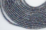 4-5mm Freshwater Pearl-Round Freshwater Pearl- Light Peacock