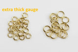 Gold Filled Jump Rings Extra thick / Sturdy - 5mm 6mm 7mm or 8mm