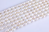 7mm*9mm Potato Pearl A Quality Round Natural Freshwater Pearls