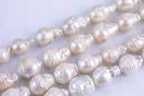 14mm Large Baroque Freshwater Pearl, Full strands!