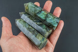 1 Pc Natural Labradorite  Obelisk Tower Point wand healing crystal