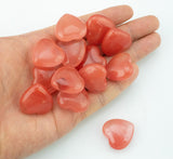 1pc Cherry Quartz Hearts 25mm
