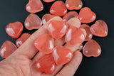 1pc Cherry Quartz Hearts 25mm