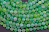 Light Green Grape- JADE Smooth Round-  6mm 8mm 10mm 12mm-Full Strand 15.5 inch Strand AAA Quality