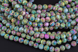 Mosaic Jasper Smooth Round Beads 4mm 6mm 8mm 10mm Aka Snake Skin Jasper Terra Jasper 15.5" Strand