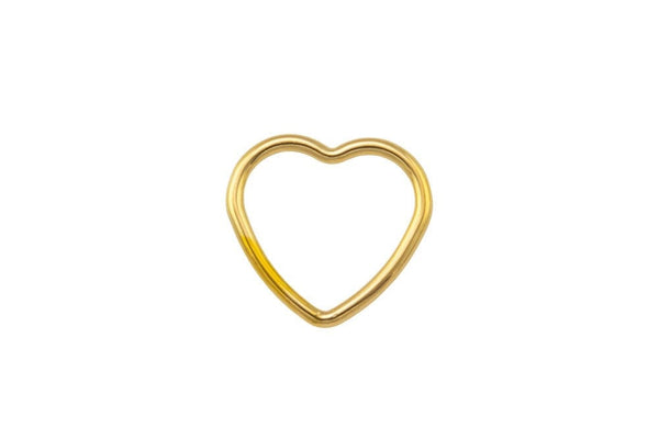 Gold Filled Heart Ring- 1420 Gold Filled- Made in USA- 10mm- 2 pcs per order