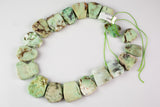 Chrysoprase- Free Form Drops Beads- High Quality- 20x25mm- Full Strand 16"