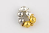 Silver/Gold Plated Strong Magnetic Clasps Round Size 8mm