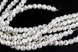 12mm Ceramic Smooth Round- Longevity -15 inches per strand- Porcelain