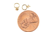 GOLD FILLED Glue in Peg Drop - 2 pieces per order- USA Made- Made For Half Drilled Beads or Pearls