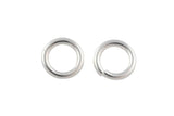 SS JUMP Rings-- 925 Sterling silver--19 Gauge- USA made- 4mm, 5mm, 6mm