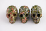 1 Pc Natural Unakite Stone Skull Shape- 1.5 inches