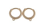 2 pc Gold Filled Earring Hoops Lever Back one touch w/ open link Lever Hoop earring Nickel free Lead Free for Earring Findings- 10mm 12mm