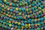 Mosaic Jasper Smooth Round Beads 4mm 6mm 8mm 10mm Aka Snake Skin Jasper Terra Jasper 15.5" Strand