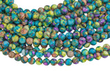 Mosaic Jasper Smooth Round Beads 4mm 6mm 8mm 10mm Aka Snake Skin Jasper Terra Jasper 15.5" Strand