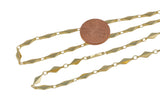 SALE Marquee Chain Brass. By THE YARD / 3 feet -= High Quality Gold Plating. =-