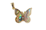 1x Abalone Monarch Butterfly Gold Pink Butterfly Pendant Dream Animal Lover Necklace Pendant Charm Designer Colorful Jewelry Making-14x19mm