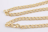 14k Gold Plated Large Cuban Curb Chain - Tarnish Resistant - Sold by the yard 12mm - Can be used for purse straps