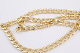 14k Gold Plated Large Cuban Curb Chain - Tarnish Resistant - Sold by the yard 12mm - Can be used for purse straps