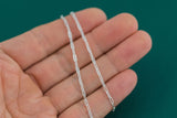 Sterling Silver Chain Paperclip Chain 2mm 925 SS Made in USA by the Foot 925ss #30