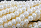 Natural 8-9mm Large Hole Freshwater  Pearl, 8 Inch Strand 3.0mm Hole! Gemstone Beads