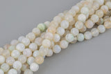 LIght Aqua Banded Agate, High Quality in Faceted Round, 8mm 10mm