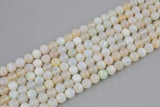 LIght Aqua Banded Agate, High Quality in Faceted Round, 8mm 10mm