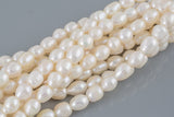 10x12mm Large Hole Freshwater Potatoe Pearl, Half strands! Big Hole Beads