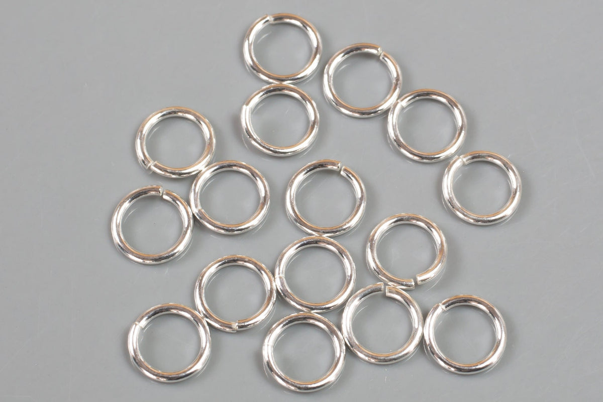 KCZ 1,5x12,5 mm - Soldered jump rings, sterling silver 925 - SILVEXCRAFT