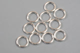 SS JUMP RINGS-- 925 Sterling silver-- Closed and open-- 4mm, 5mm, 6mm, 7mm, 8mm. Sterling silver open jump rings, closed jump rings.