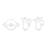 Pokemon Pikachu Pokeball Connector 14K Gold Filled 925 Silver Sport Connectors Bracelet or Necklace Permanent Jewelry