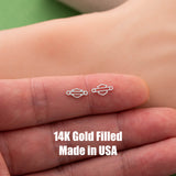 Harley Shield and Bike Motorcycle Connector 14K Gold Filled Sterling Silver Sport Connectors Bracelet or Necklace Permanent Jewelry