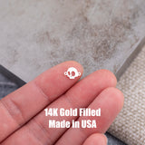 Mightmare Christmas Halloween Connector 14K Gold Filled Connector Permanent Jewelry 14K Gold Filled 925 Sterling Silver Connectors Bracelet Necklace PJ Supply Castle