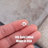 Mightmare Christmas Halloween Connector 14K Gold Filled Connector Permanent Jewelry 14K Gold Filled 925 Sterling Silver Connectors Bracelet Necklace PJ Supply Castle