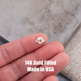 Mightmare Christmas Halloween Connector 14K Gold Filled Connector Permanent Jewelry 14K Gold Filled 925 Sterling Silver Connectors Bracelet Necklace PJ Supply Castle