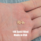 New York Los Angeles NY LA Connector 14K Gold Filled Connector Permanent Jewelry 14K Gold Filled 925 Sterling Silver Connectors Bracelet Necklace PJ Supply