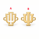 Indiana University Connector Football Connector Sport  14K Gold Filled Sterling Silver Connectors Bracelet Necklace Permanent Jewelry
