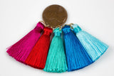 SILK TASSEL TASSLE Silk Tassels Tassles High Quality Small Tassels 4 pcs