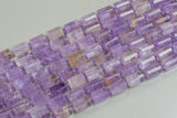 Natural Ametrine - Faceted Barrel Beads- High Quality- 10x14mm- Full Strand 16" - 22 Pieces Gemstone Beads