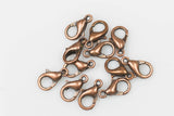 Plain Standard Lobster Clasps - Gold, Silver, Copper, Black, Gunmetal Plated- 8mm, 10mm, 12mm, 14mm, and 16mm- 50 Pieces per Order