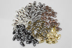 12mm- Straight Lobsters- Gold, Silver, Copper, Black, Gunmetal Plated- 12mm- 50 Pieces per Order- High Quality-#802