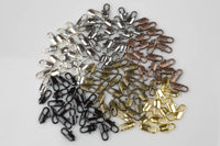 12mm- Straight Lobsters- Gold, Silver, Copper, Black, Gunmetal Plated- 12mm- 50 Pieces per Order- High Quality-#802