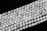 Natural BULK 10 STRANDS of Howlite Jasper Faceted Round 4-14mm. 4mm, 6mm, 8mm, 10mm, 12mm, 14mm. Gemstone Beads