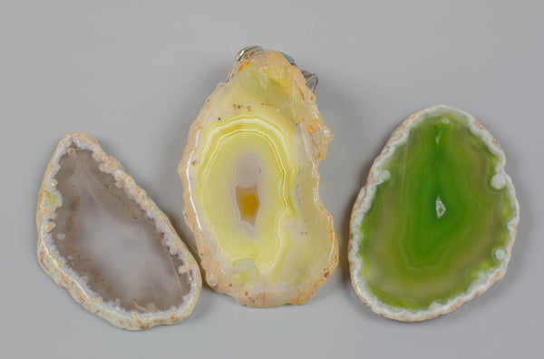 Agate Slices Average size 2 inches!