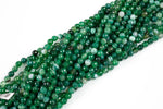 Green Banded Agate, High Quality in Faceted Round, 6mm, 8mm, 10mm, 12mm