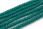 Natural 6mm 8mm 10mm Roundel Micro Pave In half strands- Emerald Gemstone Beads