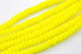 Natural 6mm 8mm 10mm Roundel Micro Pave In half strands- Lime Yellow Gemstone Beads