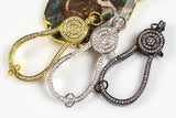 Pave CZ Lobster Jumbo Size 51*23mm 2 inches long