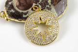 Starburst CZ Pave 24mm Pendant